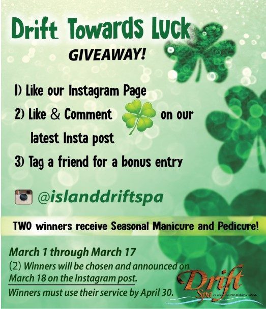 drift-towards-luck-giveaway-523x608-1815352 - spa and salon
